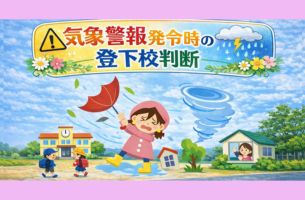 【お知らせ】気象警報発令時の登下校判断について