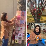 【こんなイベントを取材してきました】潮芦屋でヤーンボミングの飾り付け（12月7日）